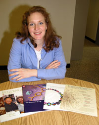 Alisa displays just some of the many publications she has written