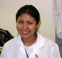 Ana M. Remond, Dental Technician, Third Class, Prosthesis Department, Bethesda Navy Dental School, National Naval Medical Center, Bethesda, Maryland