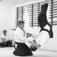 Jack Simpson teaches his students the Japanese martial art, Aikido.