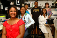 Dr. Cyriaque and her lab crew.