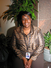 Picture of Leslie Adams at the NIH clinical center