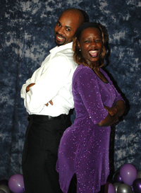Milton and his dance partner, Lisa Lawson