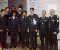 Ralph Urgolities dressed in full uniform for his graduation from the Academy of Health Sciences in Texas.