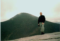 Ron DeClerck hikes in the Adirondack Mountains of New York.
