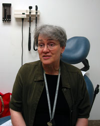 Tina Levin practices in a free clinic for local uninsured adults with HIV where she enjoys interacting with people.